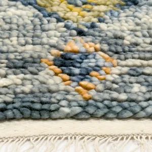 Casablanca Indigo Multi Rectangle Rug - 7\'9\" x 9\'9\"