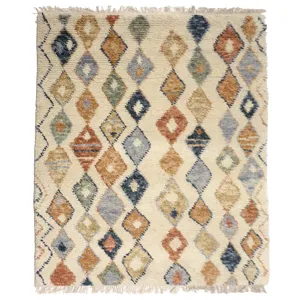 Casablanca Ivory Multi Rectangle Rug - 9\' x 12\'