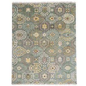 Kerrington-Eisley Robin\'s Egg Rectangle Rug - 9\'6\" x 13\'6\"