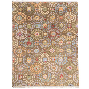 Kerrington-Eisley Olive Multi Rectangle Rug