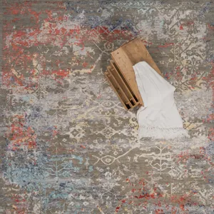 Carrara Charcoal Multi Rectangle Rug - 10\' x 13\'
