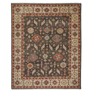 Charise-Mahal Dark Chocolate Rectangle Rug - 3\' x 5\'