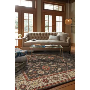 Charise-Mahal Dark Chocolate Rectangle Rug - 3\' x 5\'
