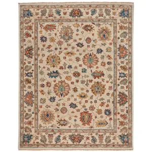 Charise-Chobi Ivory Multi Rectangle Rug