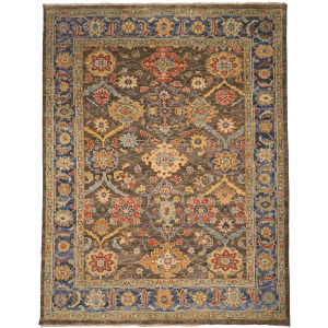 Charise-Pavan Mocha Royale Rectangle Rug - 10' x 14'
