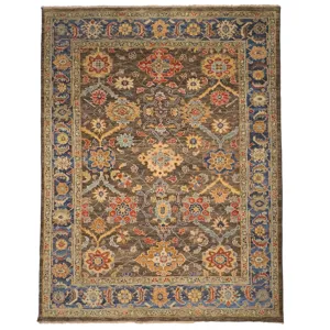 Charise-Pavan Mocha Royale Rectangle Rug - 5\' x 8\'