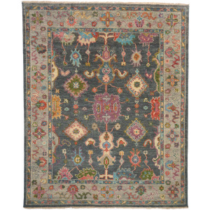 Verve Dark Gray Multi Rectangle Rug
