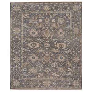 Braymore-Edison Pewter Rectangle Rug - 2\'6\" x 9\'6\"