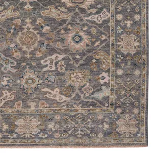 Braymore-Edison Pewter Rectangle Rug - 2\'6\" x 9\'6\"