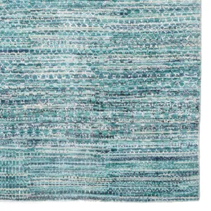 Veld Aqua Rectangle Rug - 7\'6\" x 9\'6\"