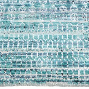 Veld Aqua Rectangle Rug - 7\'6\" x 9\'6\"