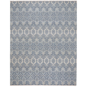 Siam-Temple Lt. Blue Rectangle Rug