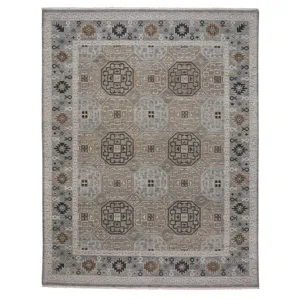 Siam-Tile Lt. Grey Rectangle Rug - 7\'6\" x 9\'6\"