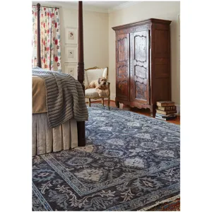 Park Lane Vintage Black Rectangle Rug - 5\'6\" x 8\'6\"