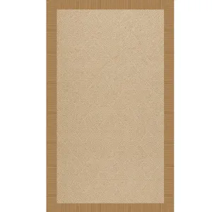 Creative Concepts-Cane Wicker Dupione Bamboo Rectangle Rug - 4\' x 6\'