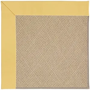 Creative Concepts-Cane Wicker Canvas Canary Rectangle Rug - 10\' x 14\'