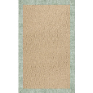 Creative Concepts-Cane Wicker Rave Spearmint Rectangle Rug - 8' x 8'