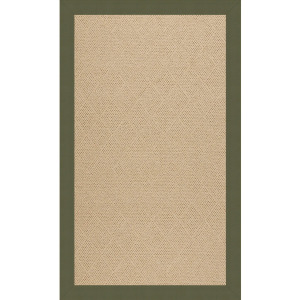 Creative Concepts-Cane Wicker Classic Sage Rectangle Rug - 8' x 8'
