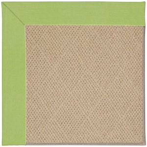 Creative Concepts-Cane Wicker Canvas Parrot Octagon Rug
