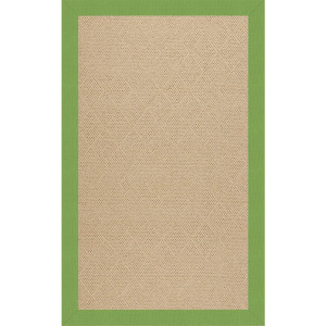 Creative Concepts-Cane Wicker Canvas Parrot Rectangle Rug