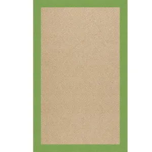 Creative Concepts-Cane Wicker Canvas Parrot Rectangle Rug - 4\' x 6\'