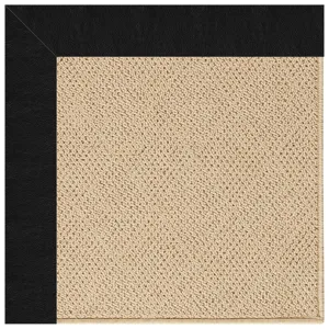 Creative Concepts-Cane Wicker Classic Black Octagon Rug