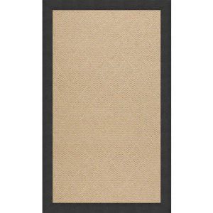 Creative Concepts-Cane Wicker Classic Black Rectangle Rug - 8' x 10'
