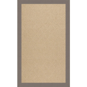 Creative Concepts-Cane Wicker Classic Stone Rectangle Rug - 8' x 8'