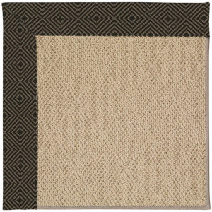 Creative Concepts-Cane Wicker Fortune Lava Octagon Rug - 8' x 8'