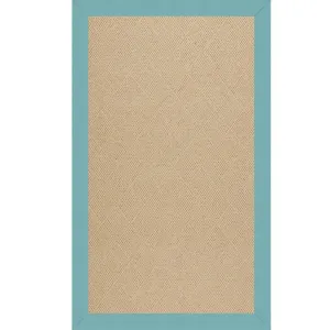 Creative Concepts-Cane Wicker Canvas Aquatic Rectangle Rug - 7\'9\" x 10\'9\"
