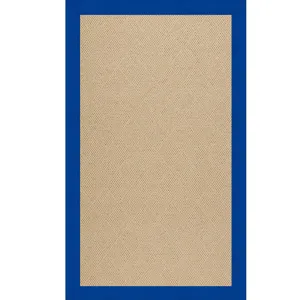Creative Concepts-Cane Wicker Canvas Pacific Blue Rectangle Rug - 3\' x 5\'