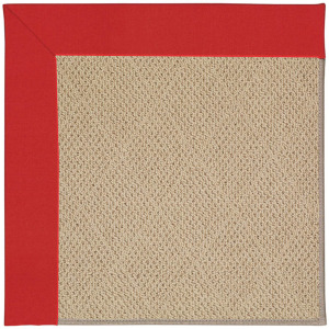 Creative Concepts-Cane Wicker Canvas Jockey Red Runner Rug
