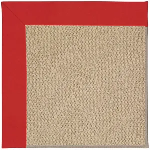 Creative Concepts-Cane Wicker Canvas Jockey Red Runner Rug - 2\'6\" x 10\'6\"