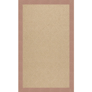 Creative Concepts-Cane Wicker Cast Petal Rectangle Rug