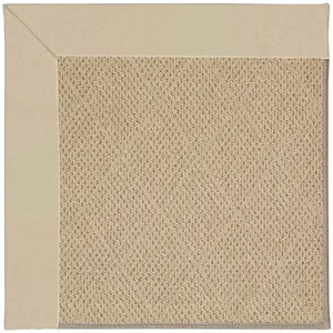 Creative Concepts-Cane Wicker Canvas Antique Beige Octagon Rug