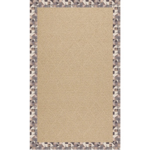 Creative Concepts-Cane Wicker Geo Bronze Rectangle Rug