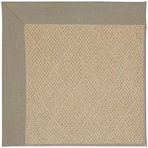 Creative Concepts-Cane Wicker Canvas Taupe Rectangle Rug - 10\' x 10\'