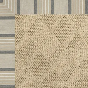 Creative Concepts-Cane Wicker Cove Pebble Rectangle Rug - 7\'9\" x 10\'9\"