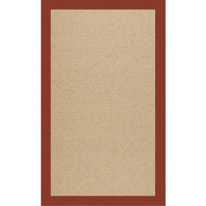 Creative Concepts-Cane Wicker Classic Persimmon Rectangle Rug
