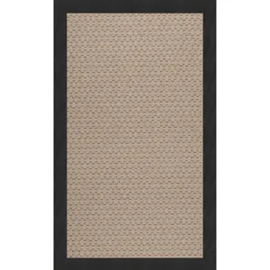 Creative Concepts-Grassy Mtn. Creative Concepts-Grassy Mtn. Canvas Black Rectangle Rug - 5\' x 8\'