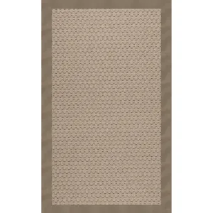 Creative Concepts-Grassy Mtn. Creative Concepts-Grassy Mtn. Canvas Taupe Rectangle Rug - 4\' x 6\'