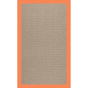 Creative Concepts-Grassy Mtn. Creative Concepts-Grassy Mtn. Canvas Tangerine Rectangle Rug - 7\' x 9
