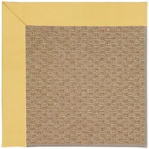 Creative Concepts-Raffia Canvas Canary Octagon Rug