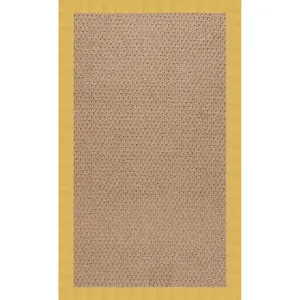 Creative Concepts-Raffia Canvas Canary Rectangle Rug - 12\' x 12\'