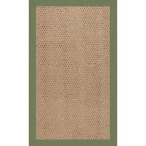 Creative Concepts-Raffia Canvas Citron Rectangle Rug - 10\' x 14\'