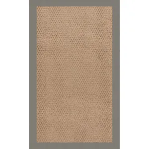 Creative Concepts-Raffia Canvas Charcoal Rectangle Rug - 8\' x 10\'