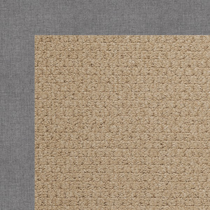Creative Concepts-Raffia Canvas Slate Octagon Rug