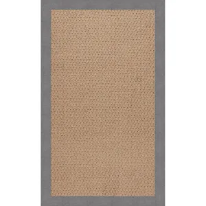 Creative Concepts-Raffia Canvas Slate Rectangle Rug - 10\' x 14\'