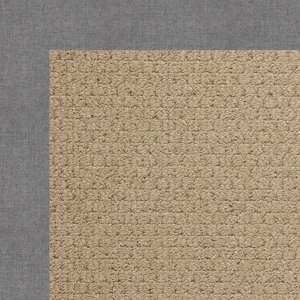 Creative Concepts-Raffia Canvas Slate Rectangle Rug - 10\' x 14\'