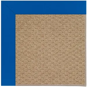 Creative Concepts-Raffia Canvas Pacific Blue Runner Rug - 2\'6\" x 10\'6\"